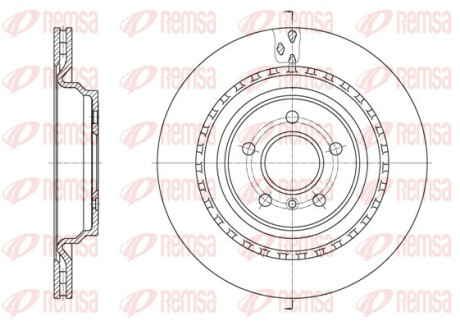 ДИСК тормозной задней MERCEDES-BENZ M-CLASS (W166) 06/11- REMSA 61636.10