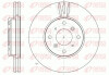 Диск гальмівний ПЕРЕДН HONDA ACCORD 2.0I SED,H/B CG9/CH7 F20B6 1997CC 16V OHC FWD 5 MTM + ATM 98-03 -ua REMSA 6641.10 (фото 1)