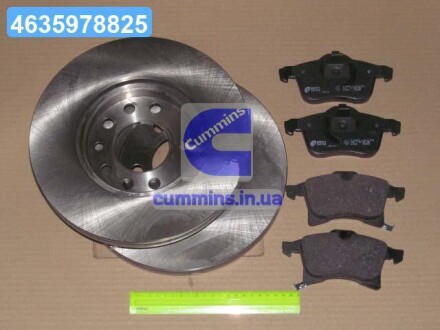 Комплект гальмівний передн. OPEL ASTRA H 05-,OPEL MERIVA 05-,OPEL ZAFIRA 05- REMSA 81036.00 (фото 1)