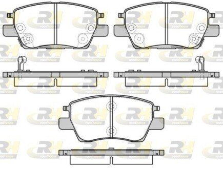 Гальмівні колодки дискові ROADHOUSE 21630.12