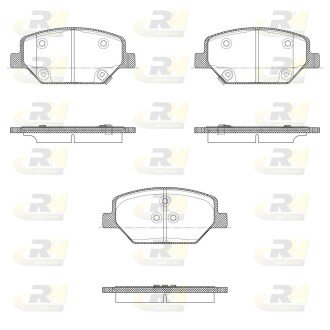Гальмівні колодки дискові ROADHOUSE 21631.02