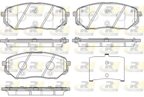 Тормозные колодки дисковые ROADHOUSE 21661.02