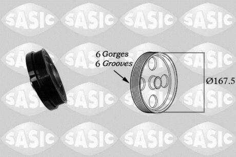 Шків колінвалу BMW 1 F20, F21, 2 F22, F87, 3 E90, E92, E93, F30, F31, F34, 4 F32, F33, F36, 5 F07, F10, F11, X1, X3 SASIC 2156078