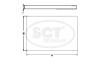 Фільтр салону HYUNDAI Santa Fe II 2.4 (10-) (SA 1283) SCT SCT Germany SA1283 (фото 3)