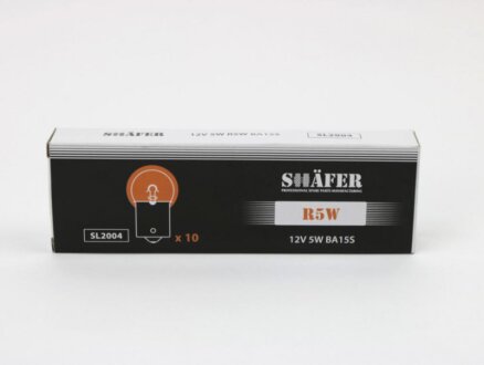 Лампа розжарення 12V 5W R5W BA15S SHAFER SL2004