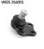Опора кульова RENAULT MEGANE MEGANE IV 15- перед. міст низ C.I.U SKF VKDS 316051 (фото 1)