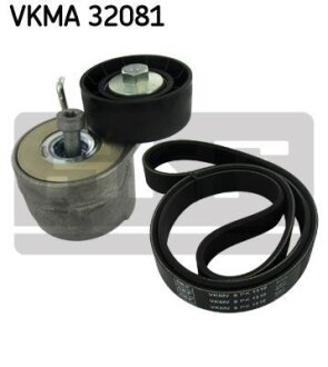 Роликовий модуль натягувача ременя (ролик, ремінь) SKF VKMA 32081 (фото 1)