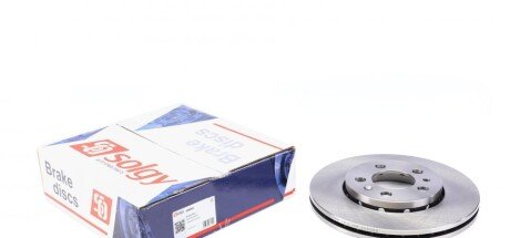 Диск гальмивний (передний) Skoda Octavia/Fabia/Roomster 06- (256x22) (opt-om) Solgy 208085