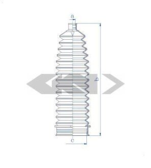 Пильовик рульового механізму SPIDAN 84127