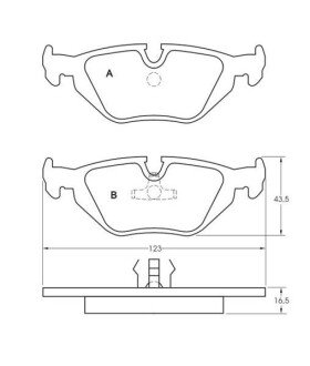 Тормозные колодки дисковые STARLINE BD S381