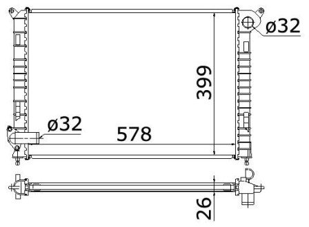 Радиатор охлаждения STARLINE BW2310