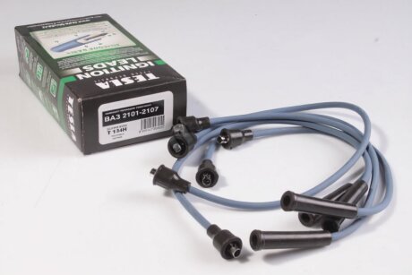 Проволока зажигания высоковольтная ВАЗ 2101-07 (компл.) (силикон) (произ-во) TESLA T134H