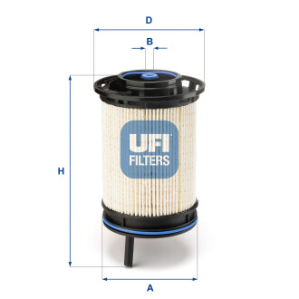 Фільтр паливний AUDI, BENTLEY, VOLKSWAGEN -ua UFI 26.130.00