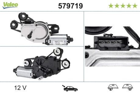Двигун склоочисника REAR / SEAT IBIZA ST (>2011) -ua Valeo 579719