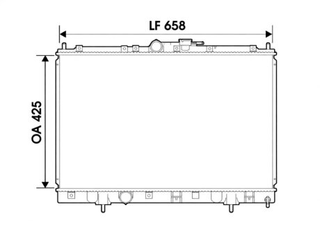 Радіатор охолодження Valeo 734198