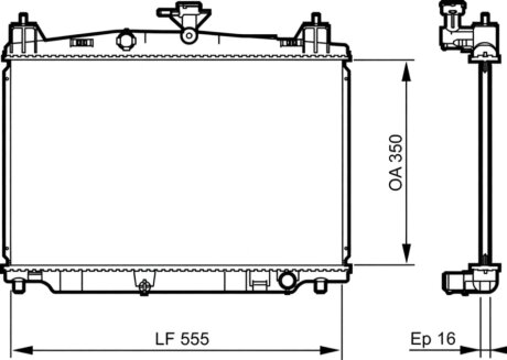 Радіатор охолодження Valeo 735416