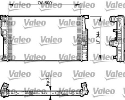 Радіатор охолоджування Valeo 735493