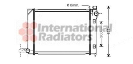 Радиатор охлаждения двигателя LAND ROVER FREELANDER -06 Van Wezel 02002164