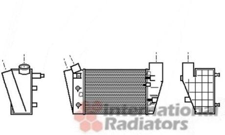 Интеркулер AUDI A4 2.5D 01- (выр-во) Van Wezel 03004188