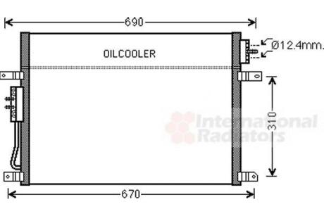 Конденсор кондиционера JEEP Grand Cherokee Van Wezel 21005050