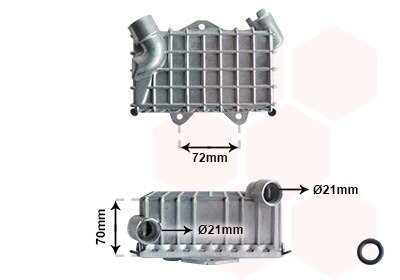 Радіатор масляний MB W202 25TD 95-00 C.I.U Van Wezel 30003477