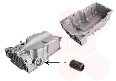 Поддон, масляный картера двигателя VAG 1.2 TSI (выр-во Wan Wezel) Van Wezel 5766071
