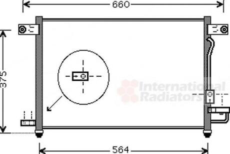 Радиатор кондиционера AVEO/KALOS 1,5i MT 02-08 Van Wezel 81005049