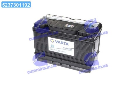 Аккумулятор 105Ah-12v PM Black(H17) (330х172х240), L,EN800 клеммы по центру VARTA 605 102 080