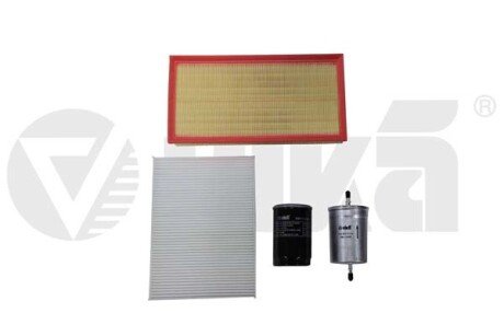 Комплект фильтров (4 шт) VW Golf (91-97,97-02), Passat (90-97,97-00)/Audi A4 (94-00), A6 (94-97,97-05) 1.6,1.8,2.0бенз Vika K11784701