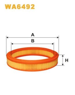 Фільтр повітряний /324 (WIX-FILTERS) WIX FILTERS WA6492