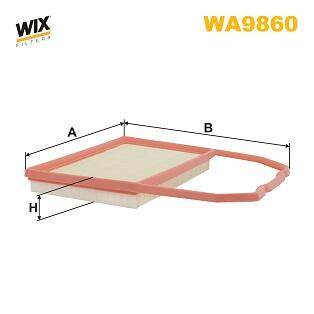 Фильтр воздушный WIX FILTERS WA9860