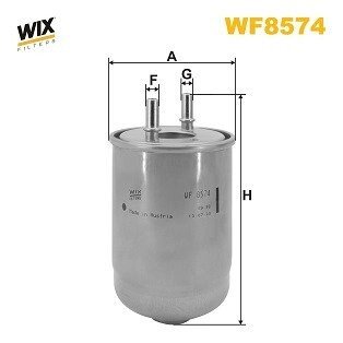 Фільтр паливний RENAULT MEGANE III, SCENIC III 1.5 DCI 09-12 (WIX-FILTERS) C.I.U WIX FILTERS WF8574