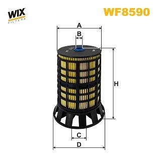 Фільтр паливний PEUGEOT BOXER 2.0, 2.2 BlueHDI 19- (WIX-FILTERS) C.I.U WIX FILTERS WF8590