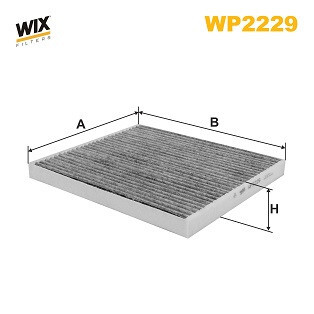 Фільтр салону JEEP CHEROKEE 18- вугільний (WIX-FILTERS) C.I.U WIX FILTERS WP2229