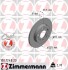 ДИСК тормозной задней AUDI A3/TT 02.2000-,SKODA OCTAVIA 05.2001-,VW BORA/BORA KOMBI/GOLF IV/ GOLF I ZIMMERMANN 100.1248.20 (фото 1)