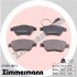 Колодки тормозные дисковые передние FIAT IDEA 04- ZIMMERMANN 23705.180.1 (фото 1)