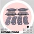 Колодки гальмівні дискові ПЕРЕДН HYUNDAI SANTA FE 06-. KIA SORENTO 2010-. SSANG YONG KORANDO 2011- ZIMMERMANN 24351.170.1 (фото 1)