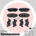 Колодки гальмівні дискові ЗАДН SUBARU TRIBECA 3.6I WXE EZ36D 3630CC 24V DOHC 4 X 4 5 AT -07 ZIMMERMANN 24854.160.1 (фото 1)
