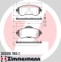 Колодки гальмівні дискові ПЕРЕДН CITROEN C4 1.4,1.6 HDI 09-,DS4 1.6HDI 2010- ZIMMERMANN 25220.185.1 (фото 1)