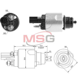 Реле втягуюче стартера ZM ZM3498