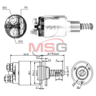 Реле втягивающего стартера ZM ZM732