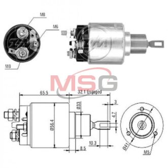Реле втягуюче стартера ZM ZM973